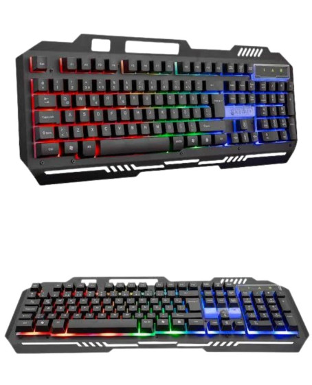 RGB Işıklı Gaming Oyuncu Klavye Q Klavye Mouse Hediyeli RGB Işıklı Gaming Oyuncu Klavye Q Klavye Mouse Hediyeli