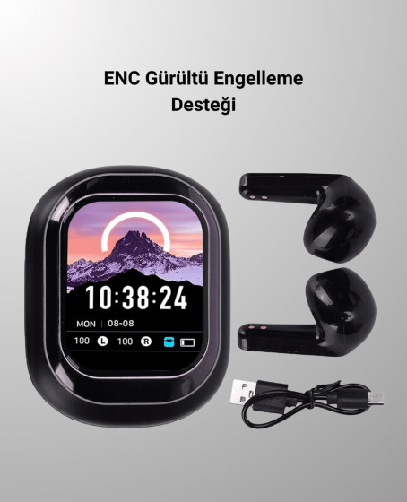 Şık, Akıllı ve Güçlü: LED Ekranlı Kablosuz Kulaklık Seti
