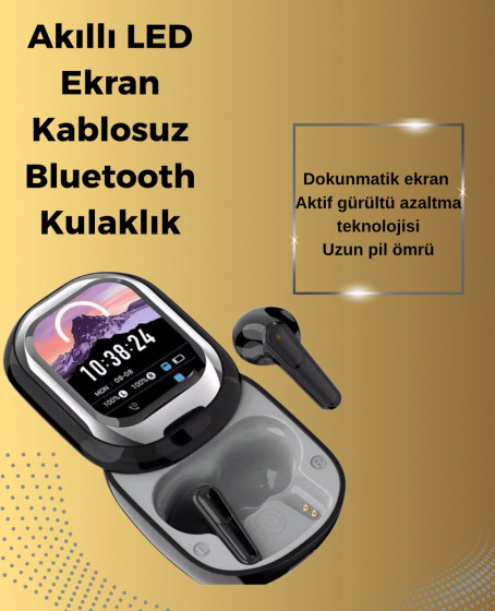 Şık, Akıllı ve Güçlü: LED Ekranlı Kablosuz Kulaklık Seti