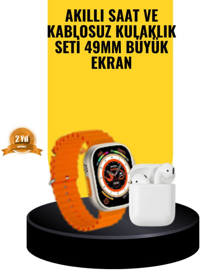 Watch 9 Max Akıllı Saat Sesli Görüşme Özellikli Kulaklık Seti