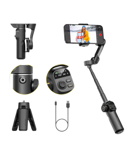 Telefon Gimbal Stabilizer Video Sabitleyici Vlog Çekim Aparatı Telefon Gimbal Stabilizer Video Sabitleyici Vlog Çekim Aparatı