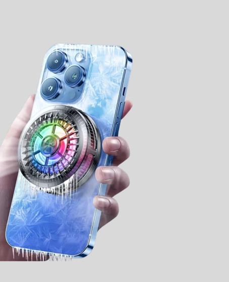 Telefon Soğutucu Fan RGB Işık Mobil Gaming İçin Süper Soğutma