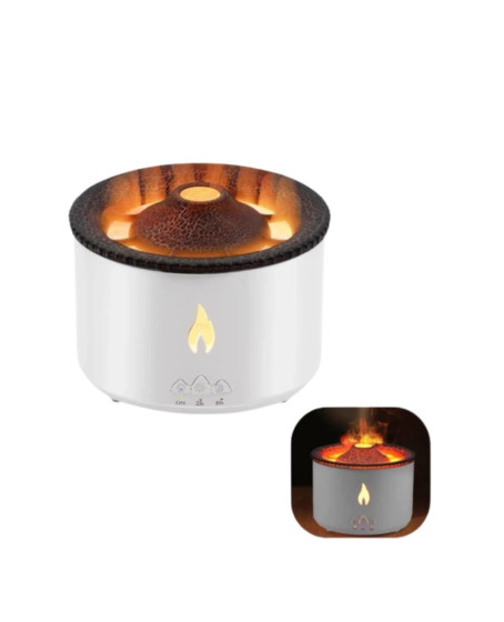 LED Alev Efektli Aroma Difüzörü Ultrasonik Hava Nemlendirici Gece Lambası Fonksiyonlu LED Alev Efektli Aroma Difüzörü Ultrasonik Hava Nemlendirici Gece Lambası Fonksiyonlu