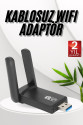 Wifi Adaptörü Bt5.0 Wifi 2'si Bir Arada Çift Bantlı Çift Anten Wifi Adaptörü Bt5.0 Wifi 2'si Bir Arada Çift Bantlı Çift Anten