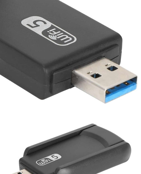 Wifi Adaptörü Bt5.0 Wifi 2'si Bir Arada Çift Bantlı Çift Anten Wifi Adaptörü Bt5.0 Wifi 2'si Bir Arada Çift Bantlı Çift Anten