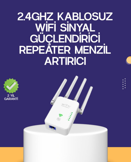 Çift Bantlı Otomatik Kurulum WiFi Repeater Menzil Genişletici