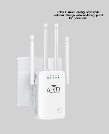 Çift Bantlı Otomatik Kurulum WiFi Repeater Menzil Genişletici