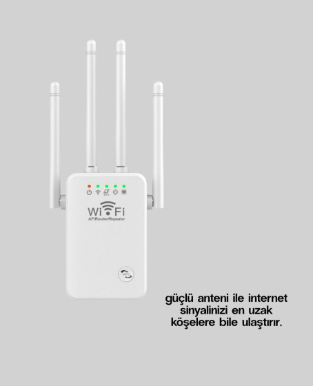 Çift Bantlı Otomatik Kurulum WiFi Repeater Menzil Genişletici