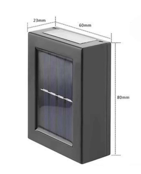 Yeni Model Solar Çift Taraflı Duvar Lambası Dekoratif Duvar Lambası