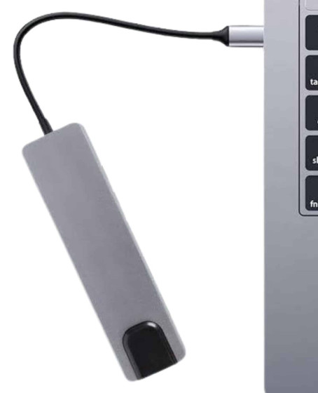 Usb Type-c Hub Dönüştürücü Çevirici Çoklayıcı Macbook Çevirici 8 Portlu