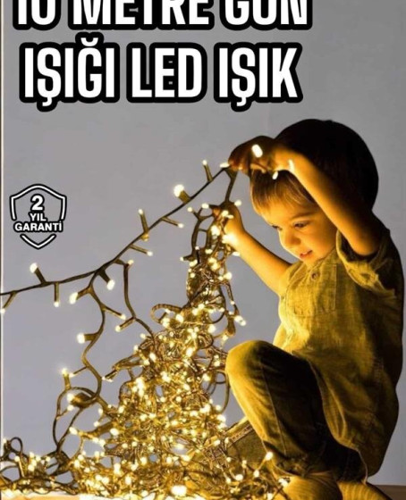10 Metre Led Işık Saçaklı Dekoratif Şerit Led 10 Metre Led Işık Saçaklı Dekoratif Şerit Led