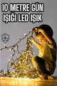 10 Metre Led Işık Saçaklı Dekoratif Şerit Led 10 Metre Led Işık Saçaklı Dekoratif Şerit Led