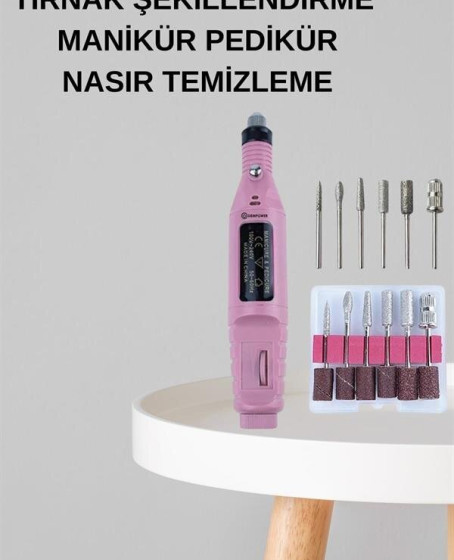 Elektrikli Manikür Pedikür Seti İkili Set 17 Parça Tırnak Bakımı Nasır Temizleme Tırnak Şekillendirme Elektrikli Manikür Pedikür Seti İkili Set 17 Parça Tırnak Bakımı Nasır Temizleme Tırnak Şekillendirme