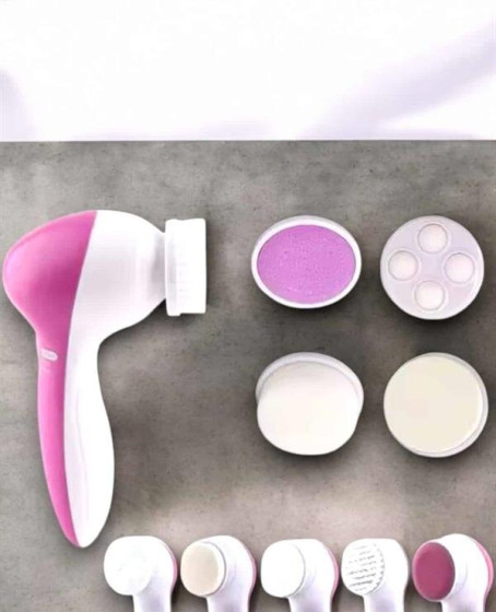 Taşınabilir Yüz Temizleme Cihazı Masaj, Peeling, Temizlik 5 Başlıklı Taşınabilir Yüz Temizleme Cihazı Masaj, Peeling, Temizlik 5 Başlıklı