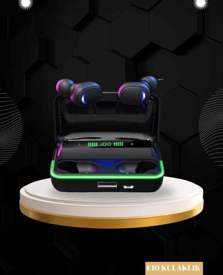 Powerbank Bluetooth Kulaklık Ve Akıllı Saat 7 Kordonlu Metal Kordon Plastik Kordon