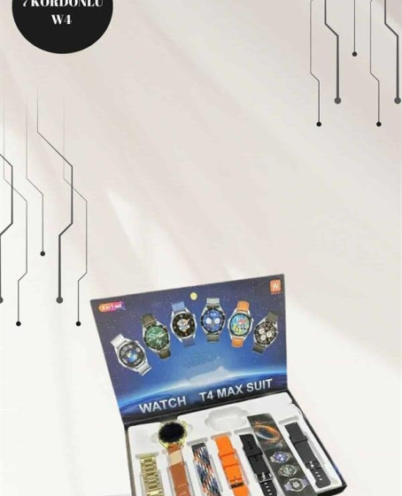 Powerbank Bluetooth Kulaklık Ve Akıllı Saat 7 Kordonlu Metal Kordon Plastik Kordon