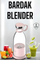 Bardak Blender Smoothie Meyve Sıkacağı Şarjlı Cam Taşınabilir Bardak Blender Smoothie Meyve Sıkacağı Şarjlı Cam Taşınabilir