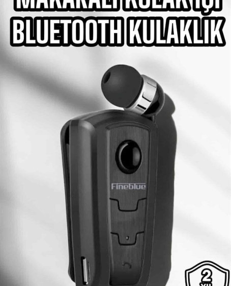 Makaralı Bluetooth Kulaklık Kulak İçi Android iOS Uyumlu Titreşimli