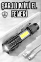 El Feneri Led USB Şarjlı Zoom Mini Led Işık Acil Durum Feneri El Feneri Led USB Şarjlı Zoom Mini Led Işık Acil Durum Feneri