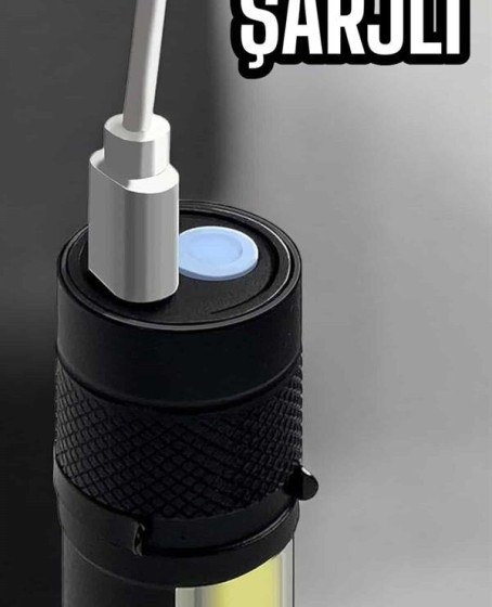 El Feneri Led USB Şarjlı Zoom Mini Led Işık Acil Durum Feneri El Feneri Led USB Şarjlı Zoom Mini Led Işık Acil Durum Feneri