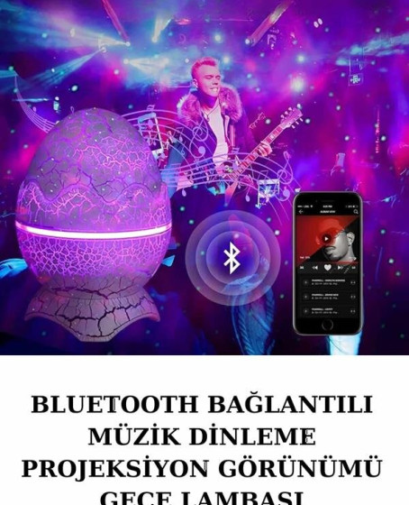 Dinozor Speaker Renk Değiştirme Projeksiyon Modu Bluetooth Hoparlör Gece Lambası Dinozor Speaker Renk Değiştirme Projeksiyon Modu Bluetooth Hoparlör Gece Lambası