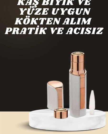KAŞ BIYIK VE YÜZ EPİLASYON ALETİ VE TİTREŞİMLİ YÜZ TEMİZLEME MASAJ ALETİ İKİLİ SET