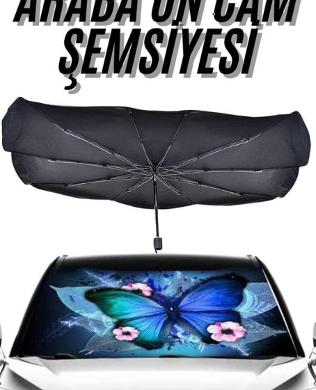 Güneş Önleyici Katlanabilir Oto Araba Güneşlik Şemsiye Tip Ön Cam