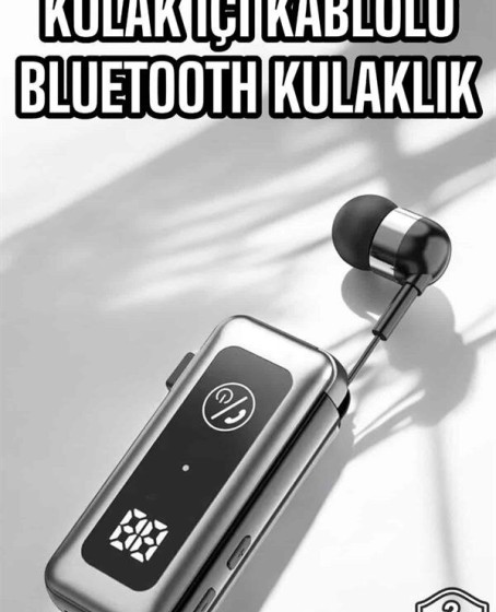 Makaralı Bluetooth Kulaklık Kulak İçi Dijital Göstergeli Yüksek Ses Kaliteli Makaralı Bluetooth Kulaklık Kulak İçi Dijital Göstergeli Yüksek Ses Kaliteli