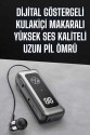 Kablolu Makaralı Bluetooth Kulaklık Uzun Pil Ömrü Dijital Göstergeli Kablolu Makaralı Bluetooth Kulaklık Uzun Pil Ömrü Dijital Göstergeli
