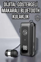 Kablolu Makaralı Bluetooth Kulaklık Uzun Pil Ömrü Dijital Göstergeli Kablolu Makaralı Bluetooth Kulaklık Uzun Pil Ömrü Dijital Göstergeli