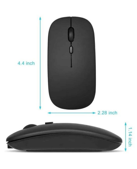 Kablosuz Mouse Fare Şarjlı Bluetooth Wireless Çift Modlu Sessiz Kablosuz Mouse Fare Şarjlı Bluetooth Wireless Çift Modlu Sessiz