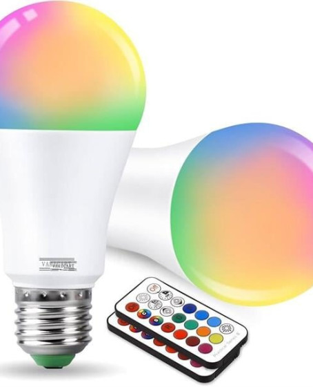 Led Ampul Enerji Dostu RGB Işıklı 100W Led Işık