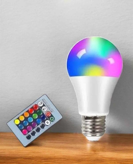 Led Ampul Enerji Dostu RGB Işıklı 100W Led Işık