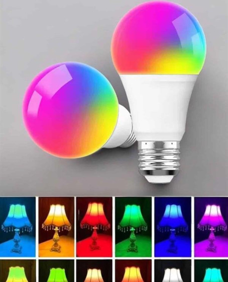 Led Ampul Enerji Dostu RGB Işıklı 100W Led Işık