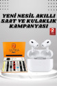 7 Kordonlu Akıllı Saat Ve Yeni Nesil Kulaklık Dokunmatik Ekran Android ve İOS Uyumlu 7 Kordonlu Akıllı Saat Ve Yeni Nesil Kulaklık Dokunmatik Ekran Android ve İOS Uyumlu