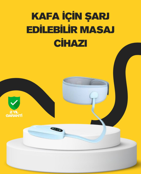 Baş ve Şakak Masaj Aleti Isı Destekli Derin Rahatlama Baş ve Şakak Masaj Aleti Isı Destekli Derin Rahatlama
