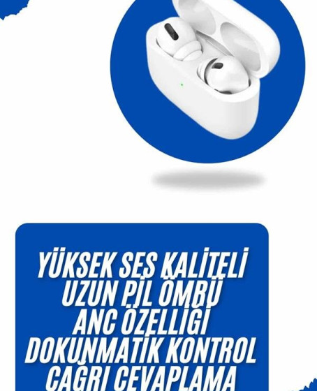 Bluetooth Kulaklık Kulak İçi Silikonlu Stereo Yüksek Ses Kaliteli Dokunmatik