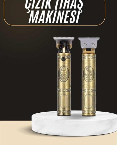 Tıraş Makinesi Şarjlı Çizik Tıraş Paslanmaz Çelik Bıçaklı 4 Taraklı