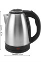 Kettle Su Isıtıcı C F Priz Uyumlu 220 - 240 V Paslanmaz Çelik Kablolu Kettle Su Isıtıcı C F Priz Uyumlu 220 - 240 V Paslanmaz Çelik Kablolu