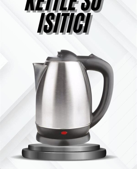 Kettle Su Isıtıcı C F Priz Uyumlu 220 - 240 V Paslanmaz Çelik Kablolu Kettle Su Isıtıcı C F Priz Uyumlu 220 - 240 V Paslanmaz Çelik Kablolu