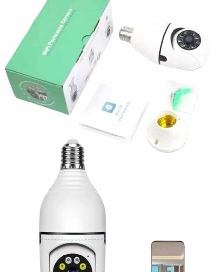 Güvenlik Kamerası Wi-Fi Özellikli 360 Derece Full Hd 1080p Ampül Kamera Güvenlik Kamerası Wi-Fi Özellikli 360 Derece Full Hd 1080p Ampül Kamera