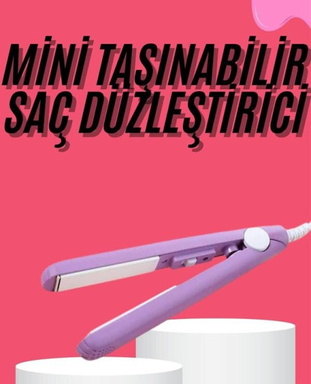 Saç Düzleştirici Pürüzsüz Parlaklık Seyahat Tipi Taşınabilir Seramik Kaplama