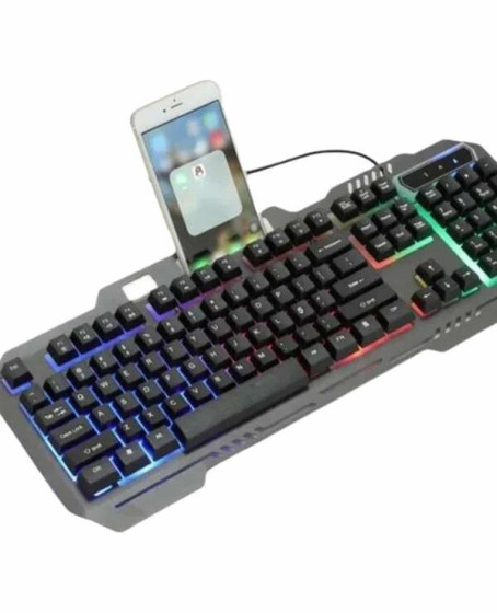 Işıklı Oyuncu Q Klavye Mouse Seti Siyah Gaming Oyuncu Klavye