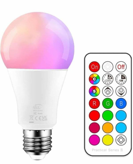 Ambiyans Aydınlatma RGB Led Lamba Kumandalı Renk Değiştirebilen Ambiyans Aydınlatma RGB Led Lamba Kumandalı Renk Değiştirebilen