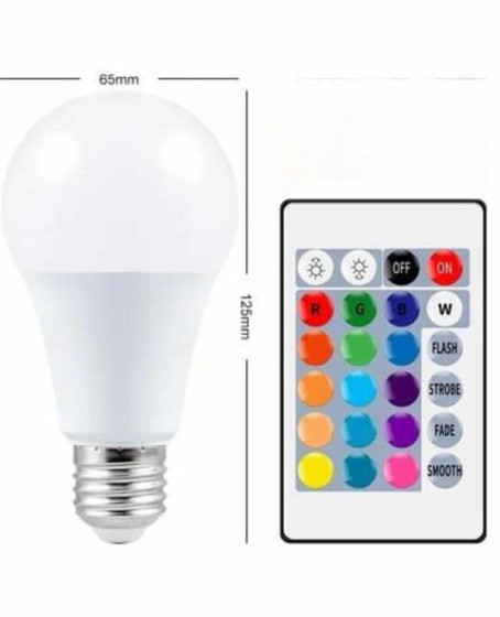 Ambiyans Aydınlatma RGB Led Lamba Kumandalı Renk Değiştirebilen Ambiyans Aydınlatma RGB Led Lamba Kumandalı Renk Değiştirebilen