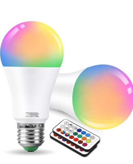 Ambiyans Aydınlatma RGB Led Lamba Kumandalı Renk Değiştirebilen Ambiyans Aydınlatma RGB Led Lamba Kumandalı Renk Değiştirebilen