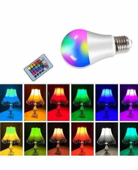 Ambiyans Aydınlatma RGB Led Lamba Kumandalı Renk Değiştirebilen Ambiyans Aydınlatma RGB Led Lamba Kumandalı Renk Değiştirebilen