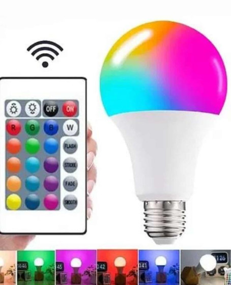 Ayarlanabilir Parlaklık RGB Led Ampul Beyaz Lamba Ve Renkli Ampul Ayarlanabilir Parlaklık RGB Led Ampul Beyaz Lamba Ve Renkli Ampul