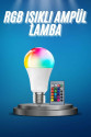 Ayarlanabilir Parlaklık RGB Led Ampul Beyaz Lamba Ve Renkli Ampul Ayarlanabilir Parlaklık RGB Led Ampul Beyaz Lamba Ve Renkli Ampul