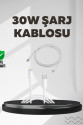Yüksek Saflıkta Bakır Çekirdekli 30W Hızlı Şarj Kablosu Yüksek Saflıkta Bakır Çekirdekli 30W Hızlı Şarj Kablosu